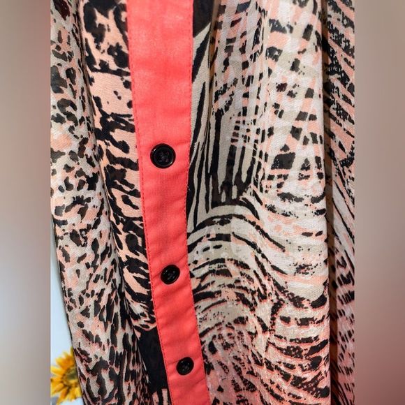 Band Of Gypsies Tank Top Orange And Brown Size Large TT-24 - Picture 4 of 5